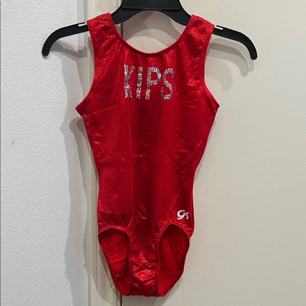 GK Red Gymnastics Leotard
